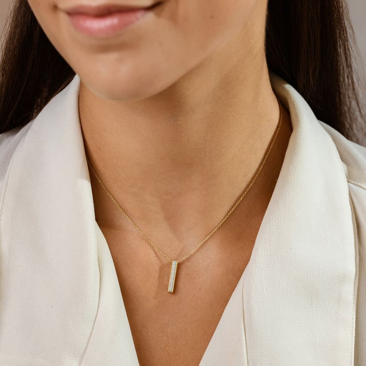 Zlatý prívěsok s diamantmi Ola 163550