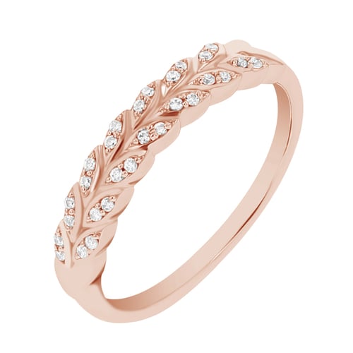 Eternity prsteň s lab-grown diamantovými lístkami Fulton
