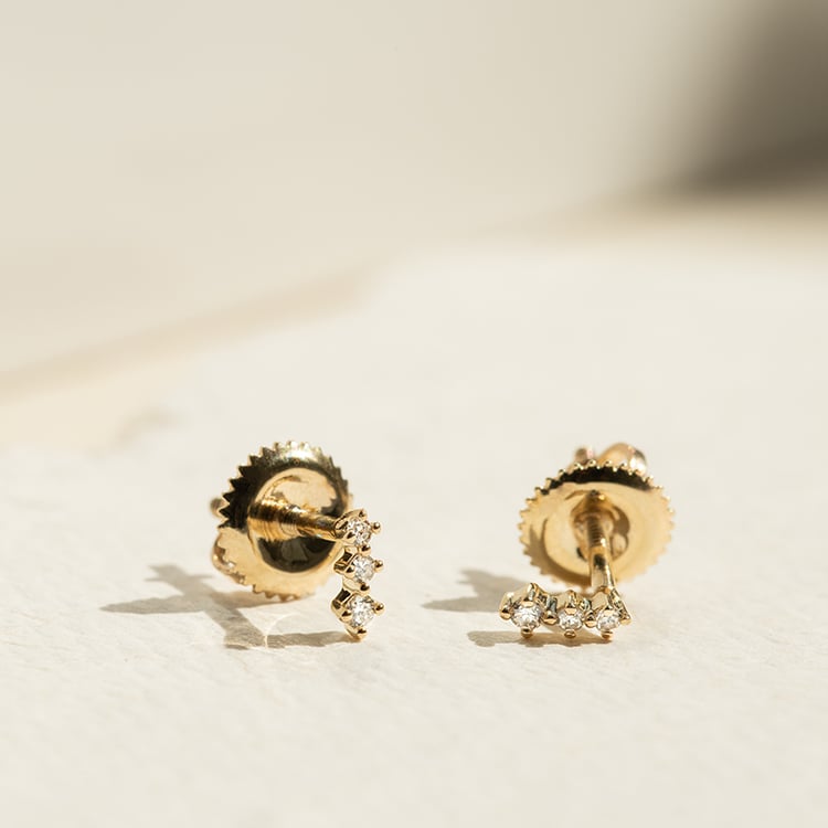 Drobné náušnice s diamantmi Sylvi 138177