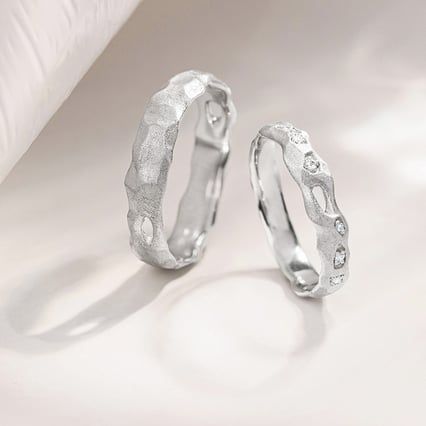 Zlaté svadobné obrúčky Rock