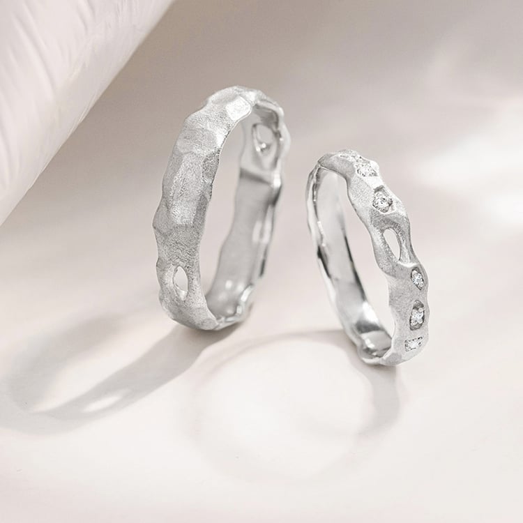 Zlaté svadobné obrúčky Rock 155635