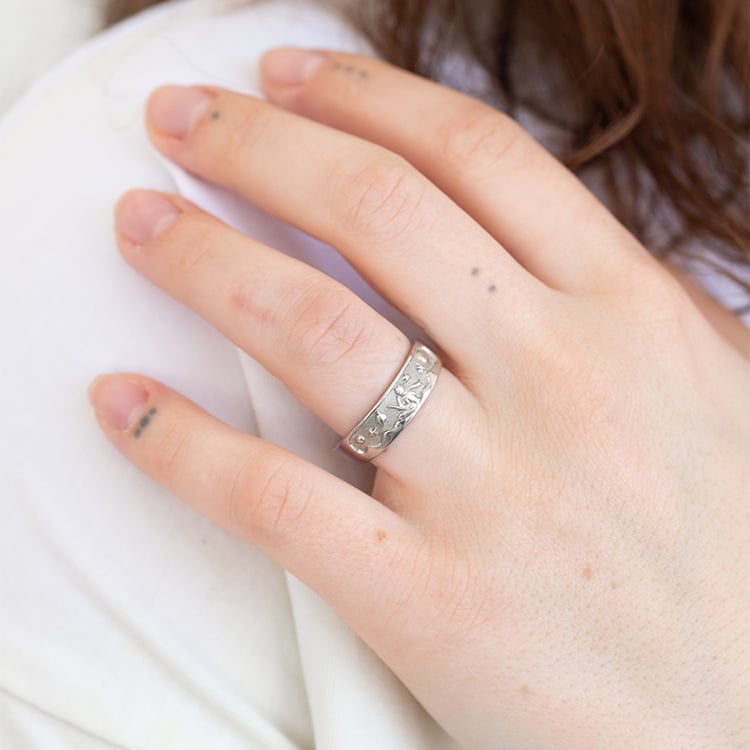 Ručne ryté snubné prstene Malý princ 122291