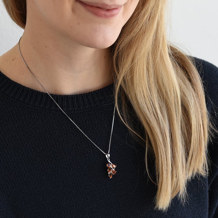 Prívesok s citrín zo striebra 62223