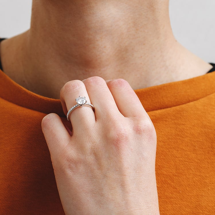 Zásnubný prsteň s moissanitmi Wasim 133768