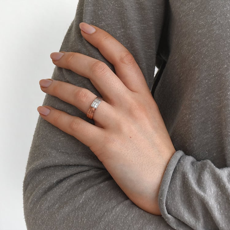 Dámsky snubný prsteň 77757