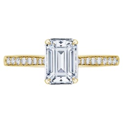 Zásnubný prsteň s emerald diamantom Tebeth