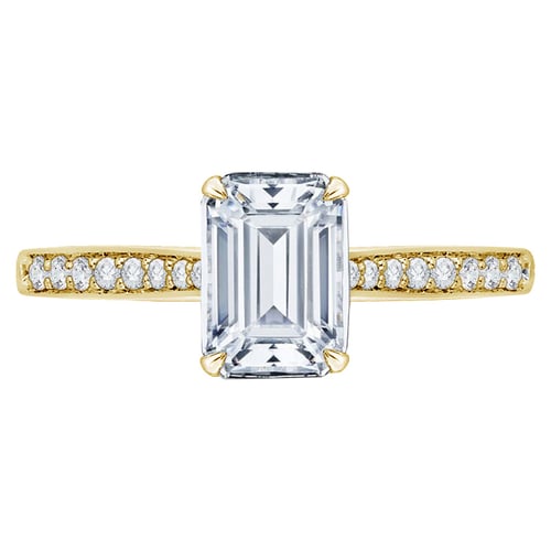 Zásnubný prsteň s emerald diamantom Tebeth