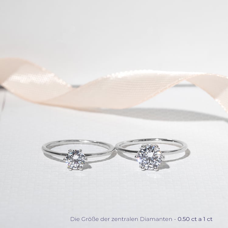 Zásnubný prsteň s lab-grown diamantom Birdie 125027