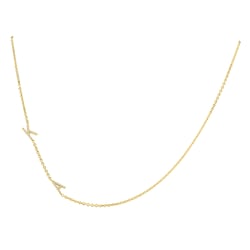 Náhrdelník s 3 písmenkami a lab-grown diamantmi Lupe