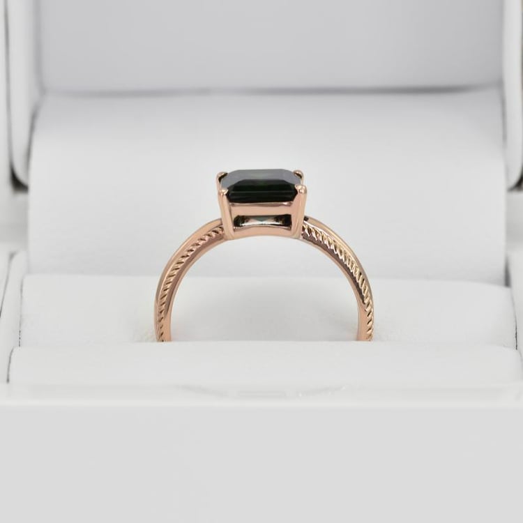 Diopsidový zlatý prsteň 22498