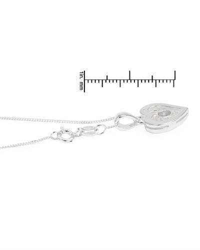 Srdcový náhrdelník s krištáľom 1075