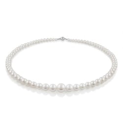 Zlatý náhrdelník z bielych perál Dulcia