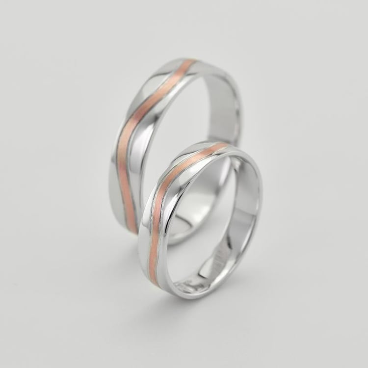 Snubné prsteny z kombinovaného zlata 31376