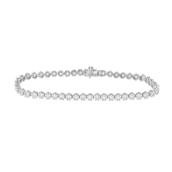 Pôvabný strieborný náramok s diamantmi Nixon