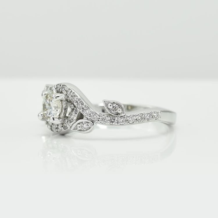 Prsteň z bieleho zlata 11841