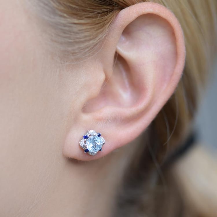 Náušnice s topásmi 20582