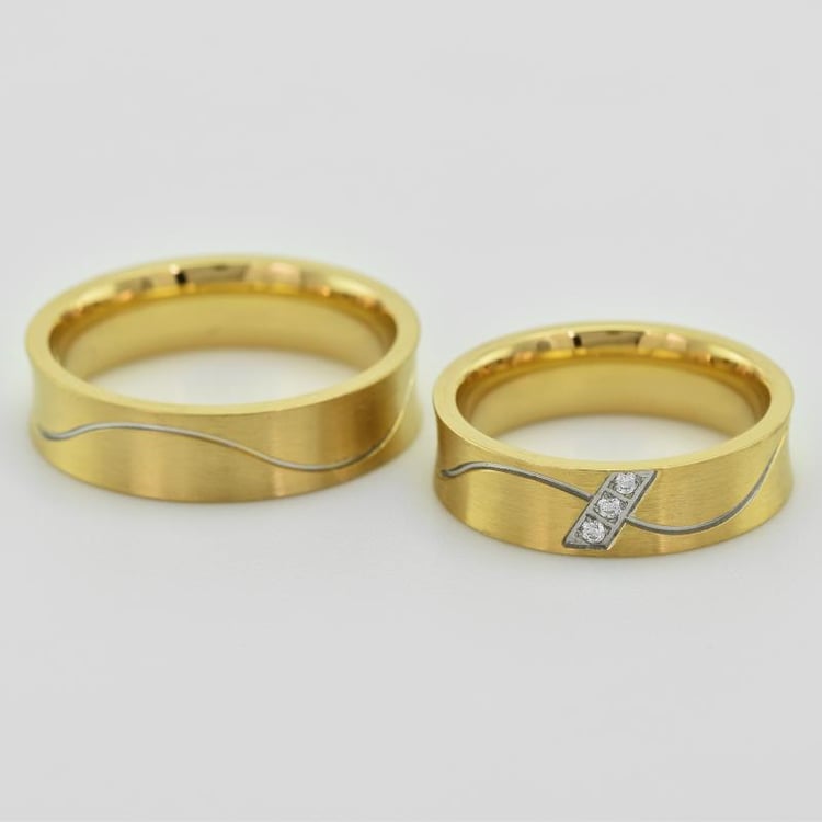 Svadobné obrúčky zo zlata s diamantmi 33448