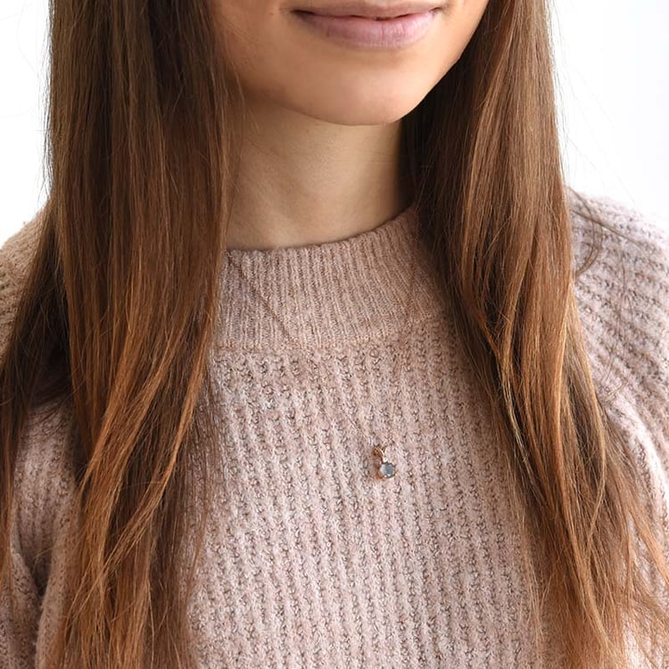 Zlatý prívesok s labradoritom 78384