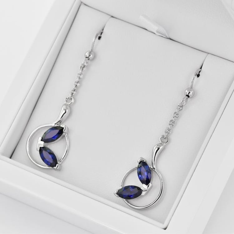 Zafírové náušnice 29103