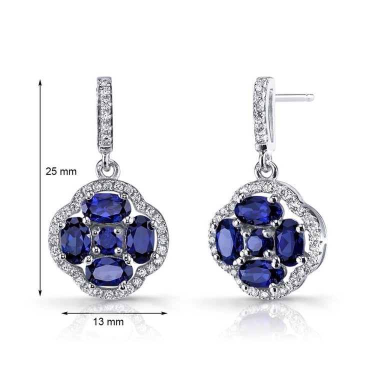 Zafírové náušnice 21433