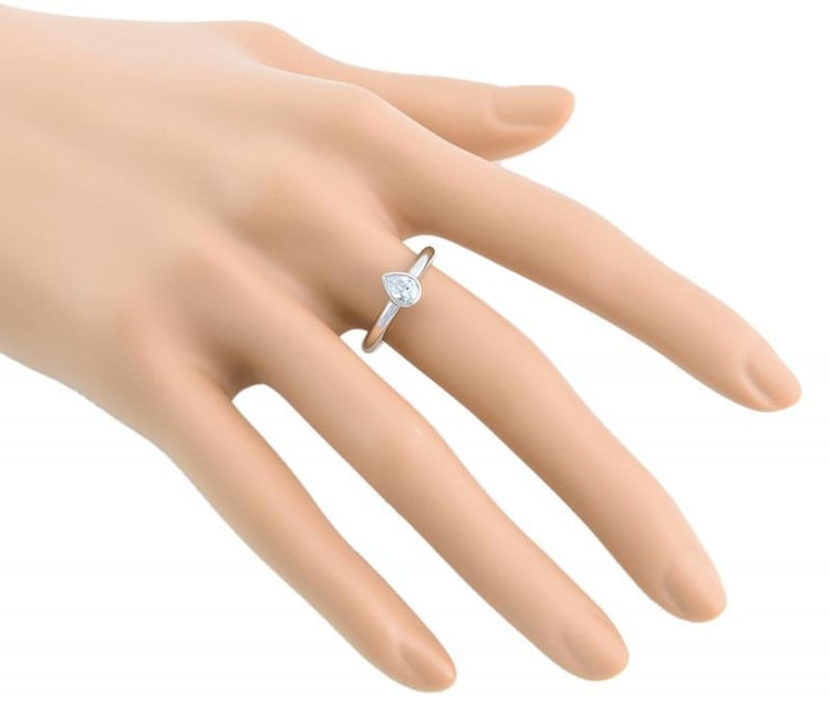 Zlatý zásnubný prsten s diamantom Hermia 994