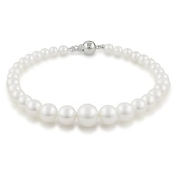 Nežný náramok s bielymi perlami Leila