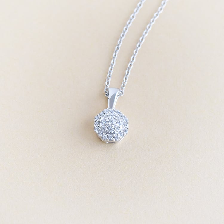 Elegantný prívesok s lab-grown diamantmi Afanen 96222