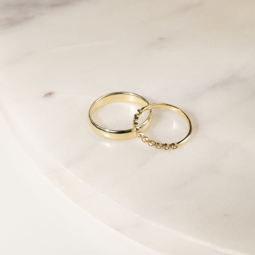 Minimalistický eternity prsteň s lab-grown diamantmi Edan