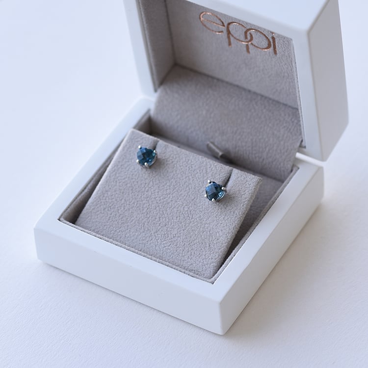 Náušnice so srdiečkovými topásmi 60959