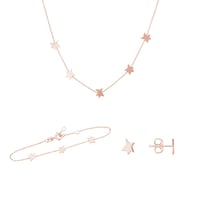 Strieborná kolekcia šperkov s hviezdami Malý princ