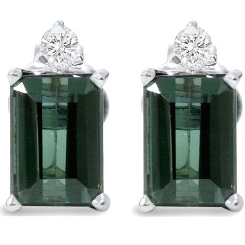 Zlaté náušnice s turmalínmi Cerella