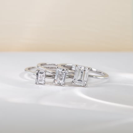 Zásnubný prsteň s emerald diamantom Olson