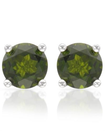 Turmalínové náušnice strieborné