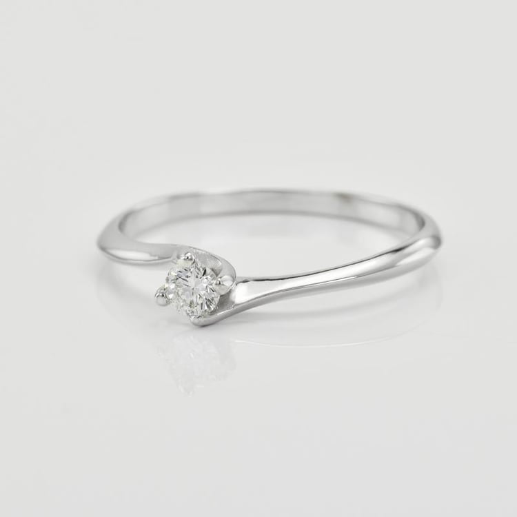 Zásnubný prsteň s diamantom žlté zlato 46586