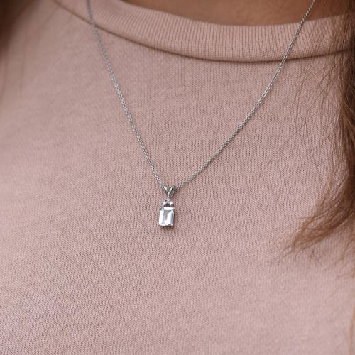 Zlatý prívesok s akvamarínom a diamantmi Edlin