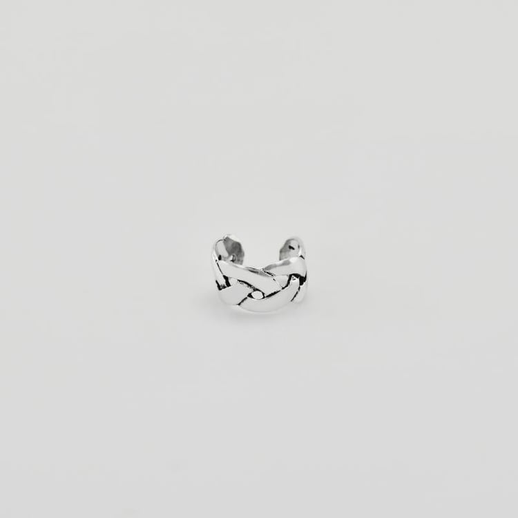 Strieborný ear cuff 35907