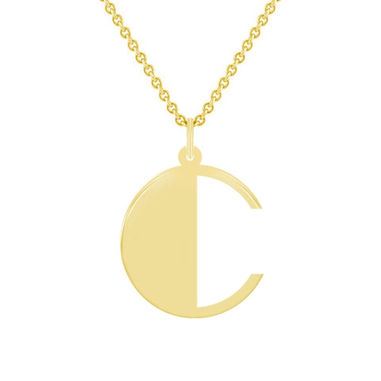 Strieborný prívesok s vykrojeným písmenom Alphabet 131591