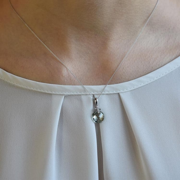 Zlatý prívesok s ametystom 27509