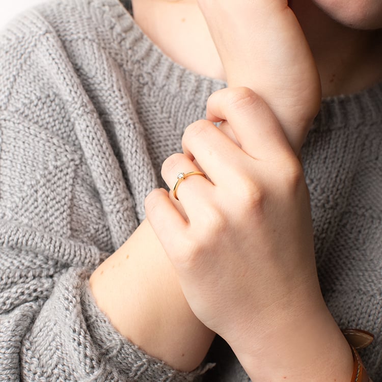 Zásnubný prsteň s lab-grown diamantom Carrey 149572