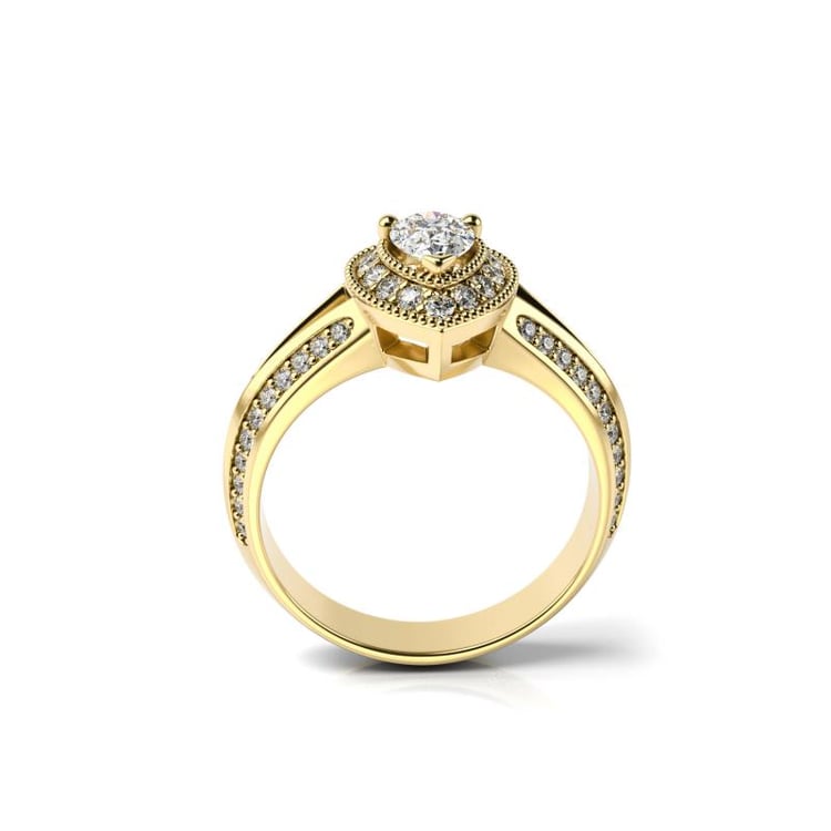 Prsteň zo žltého zlata 19843