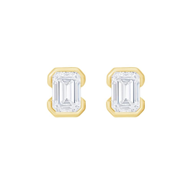 Minimalistické strieborné napichovacie náušnice s emeraldom Agata 160222