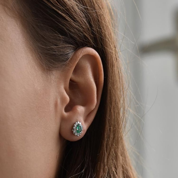 Smaragdové náušnice 10262