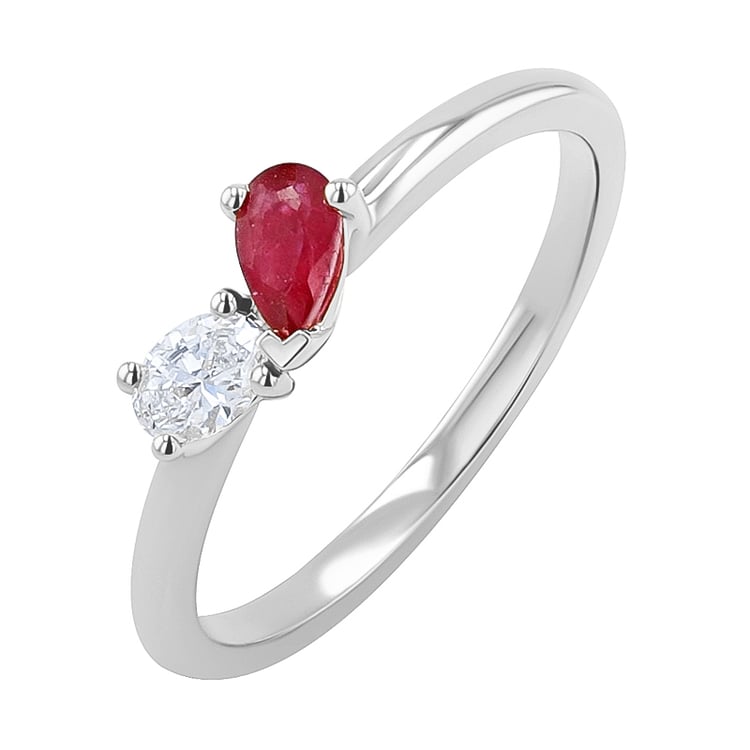 Kolekcia šperkov Toi et Moi s rubínom a lab-grown diamantom Diletta 134966