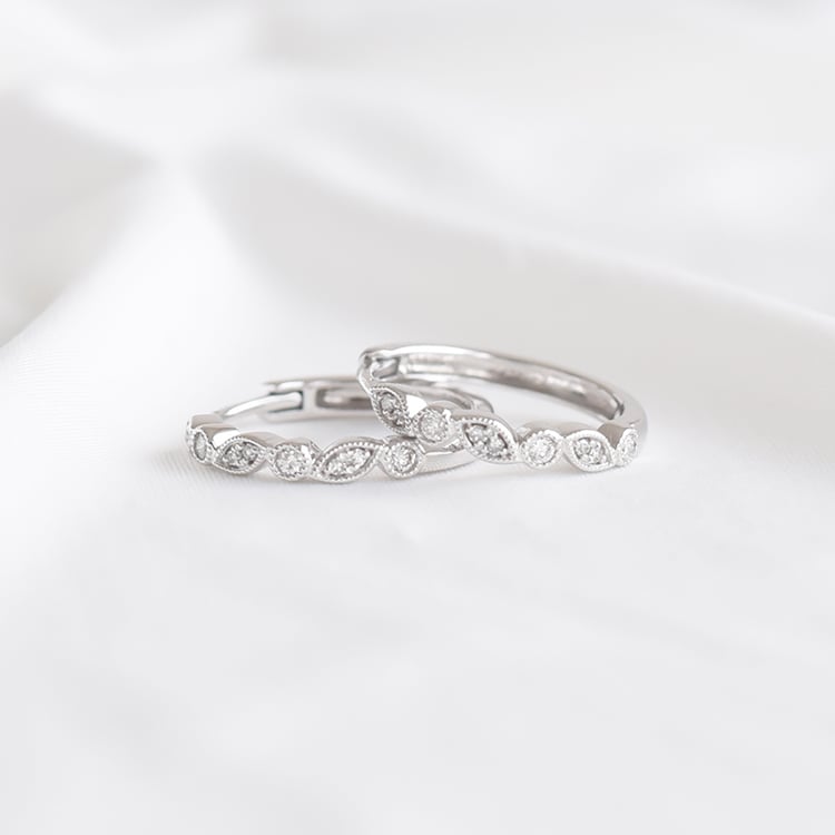 Diamantové náušnice zo zlata 93769