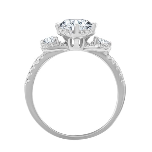 Noblesný zásnubný prsteň s lab-grown diamantmi Vevein