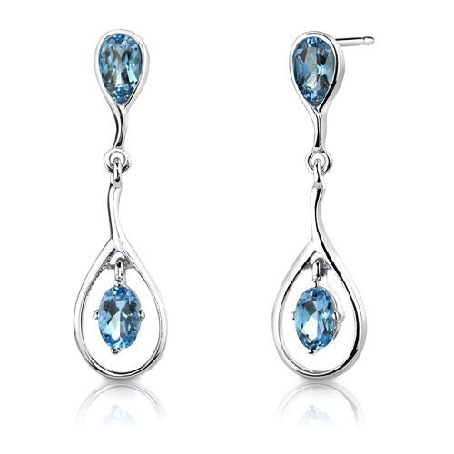 Strieborná kolekcia s topásmi 3439