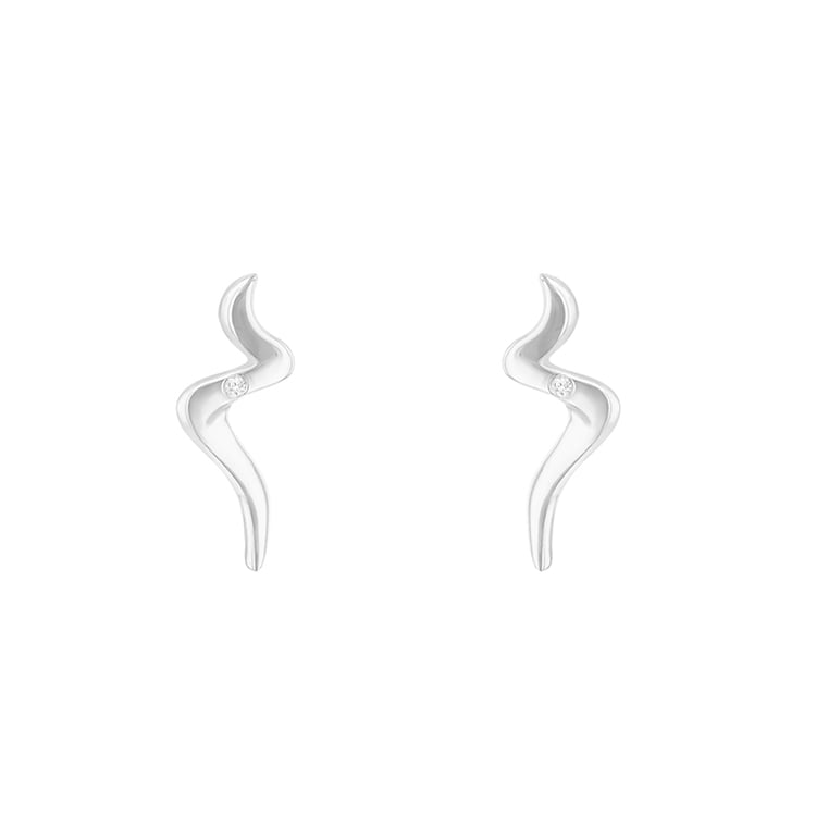 Elagantné strieborné náušnice