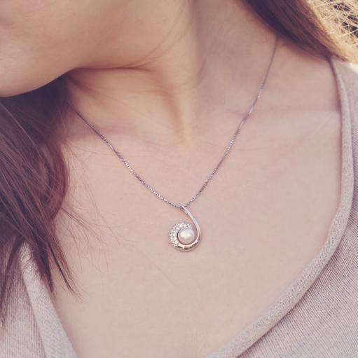 Náhrdelník s perlou Batti 14304