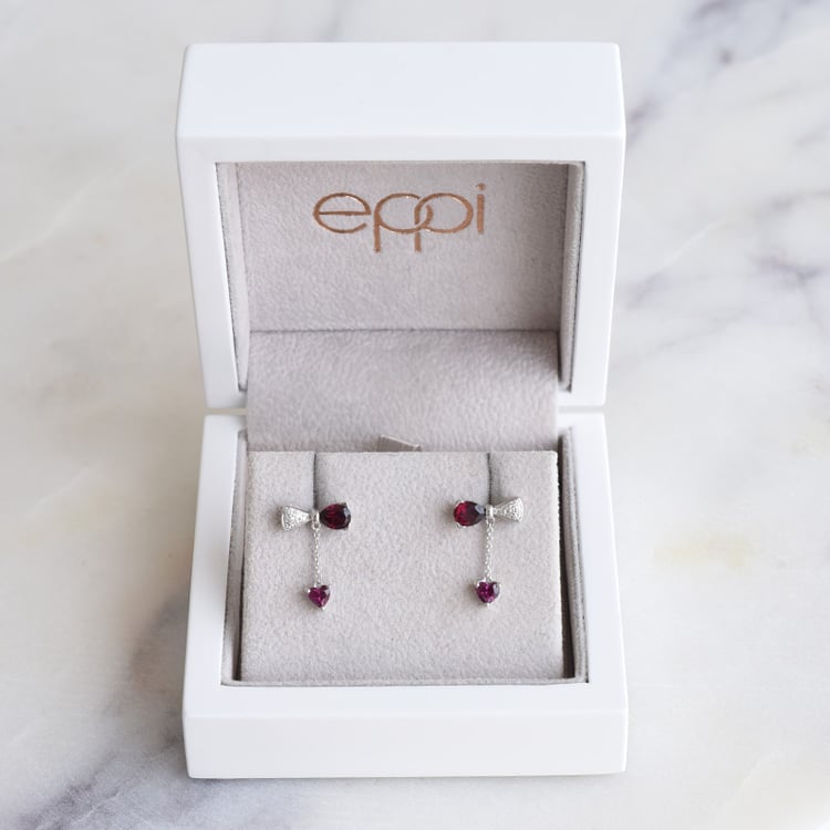 Náušnice s granátmi 86787