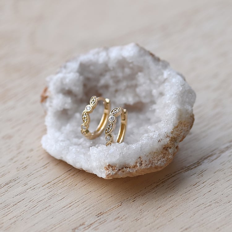 Diamanty v náušniciach 63054